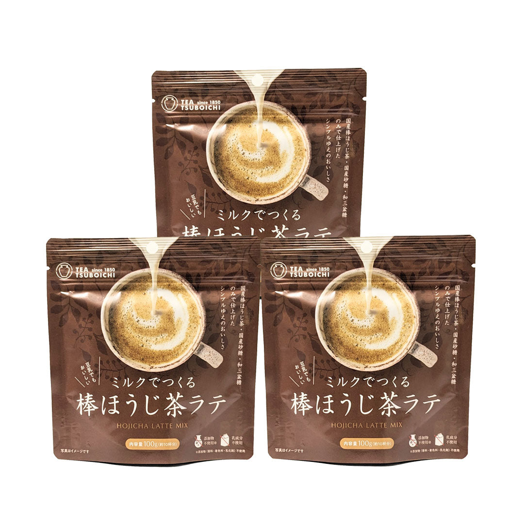 ミルクでつくる棒ほうじ茶ラテ【お得な3個セット】つぼ市製茶本舗
