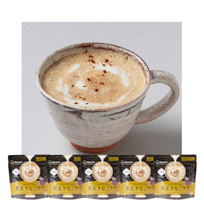 Black Bean Kinako Latte Made with Milk [Value Pack of 5] by Tsuboichi Seicha Honpo