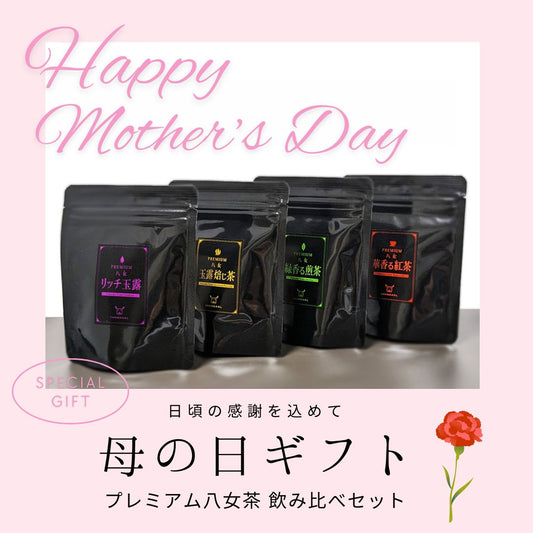 母の日ギフト プレミアム 高級八女茶ティーバッグ 飲み比べセット チャノアール