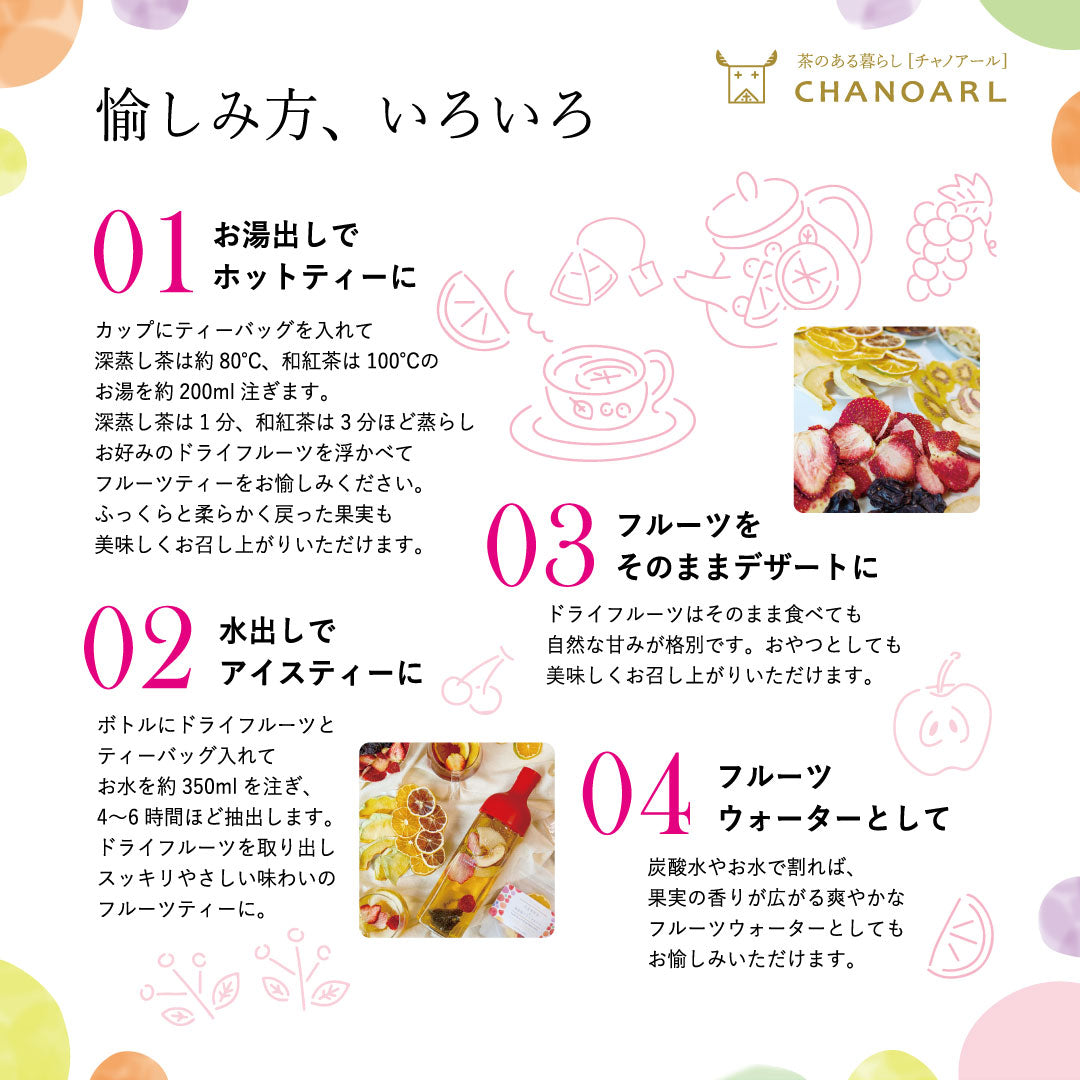 CHANOARL 国産・無添加フルーツティーの愉しみ方