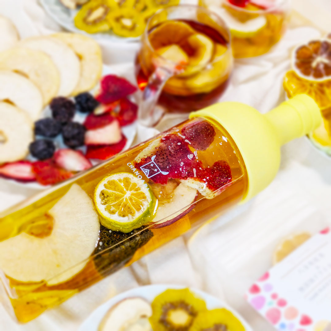 CHANOARL 八女深蒸し茶＆無添加ドライフルーツ【国産無添加フルーツティー】 緑茶ティーバッグ 九州産 乾燥果実 砂糖不使用 無香料 添加物不使用