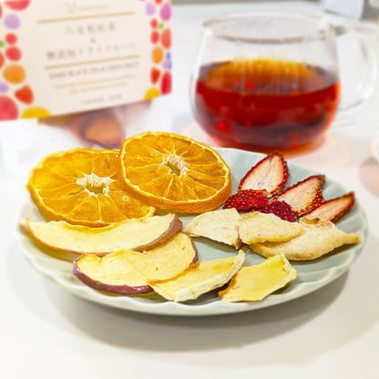 CHANOARL 八女和紅茶＆無添加ドライフルーツ【国産無添加フルーツティー】 紅茶ティーバッグ 九州産 乾燥果実 砂糖不使用 無香料 添加物不使用