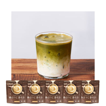 Hojicha Latte Sticks Made with Milk [Value Pack of 5] by Tsuboichi Seicha Honpo