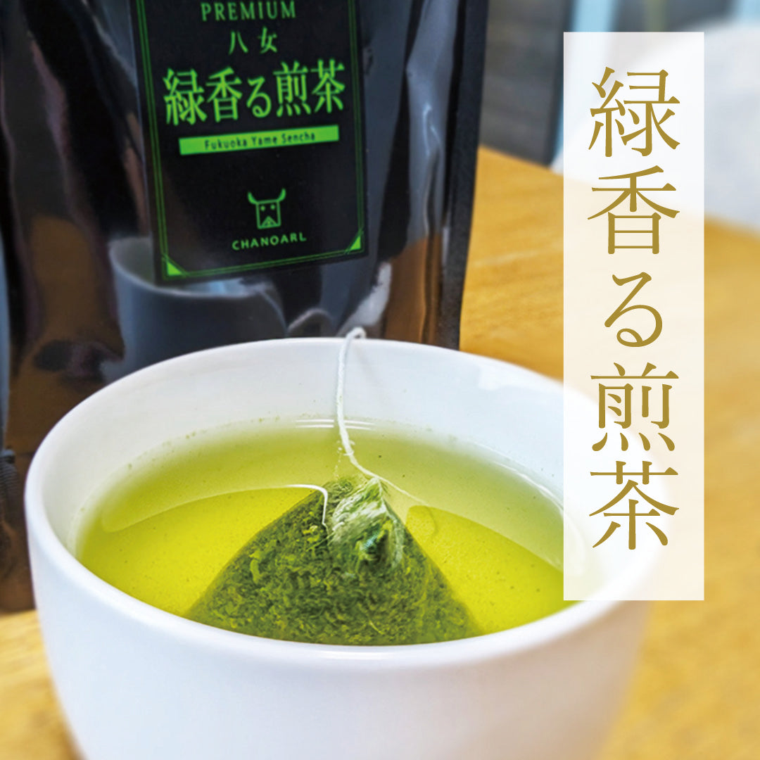 CHANOARL プレミアム八女茶「緑香る煎茶」ティーバッグ