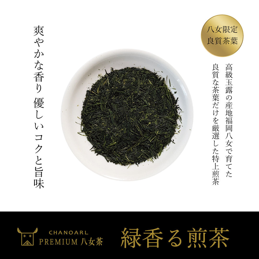 チャノアール プレミアム八女茶「緑香る煎茶」